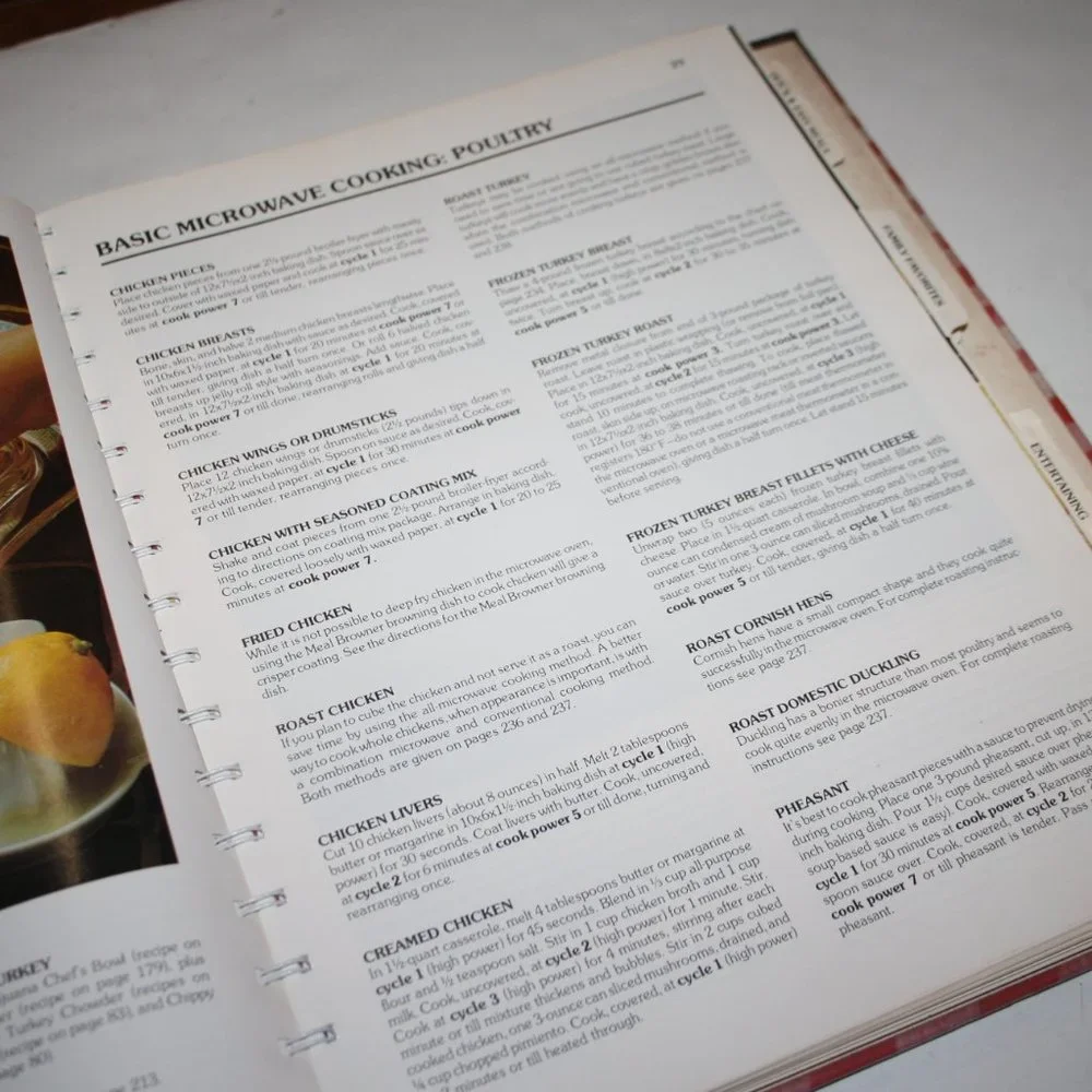 Vintage 1977 Whirlpool Micro Menus Cookbook (BL)